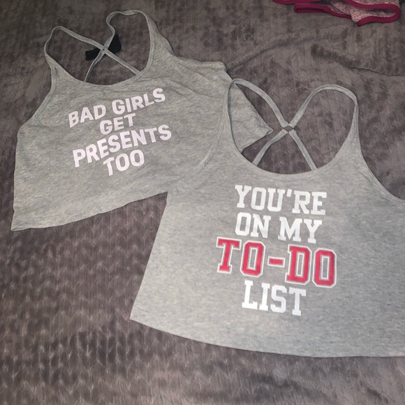 Victoria's Secret Tops - VS Crop Sleep Tops